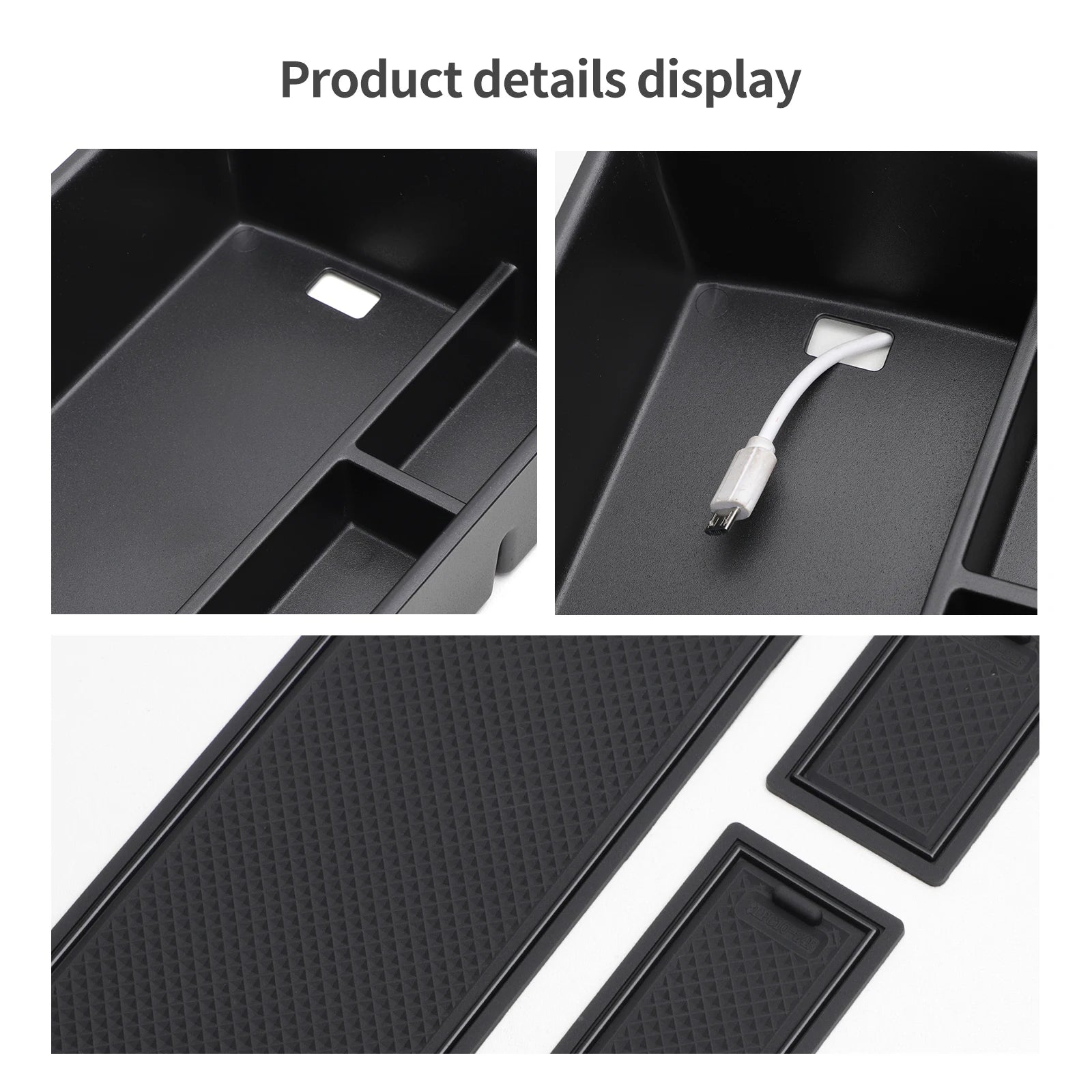 For Leapmotor C10 2024-2025 Car Armrest Storage Box Organizer Case Auto Interior Accessories Center Console Storage Tray