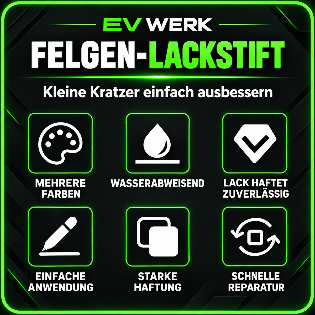 Felgen-Lackierstift für Leapmotor C10 in Schwarz oder Anthrazitgrau