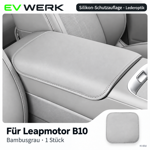 Bambusgraue Armlehnen-Schutzauflage für Leapmotor B10 – Produktansicht 1