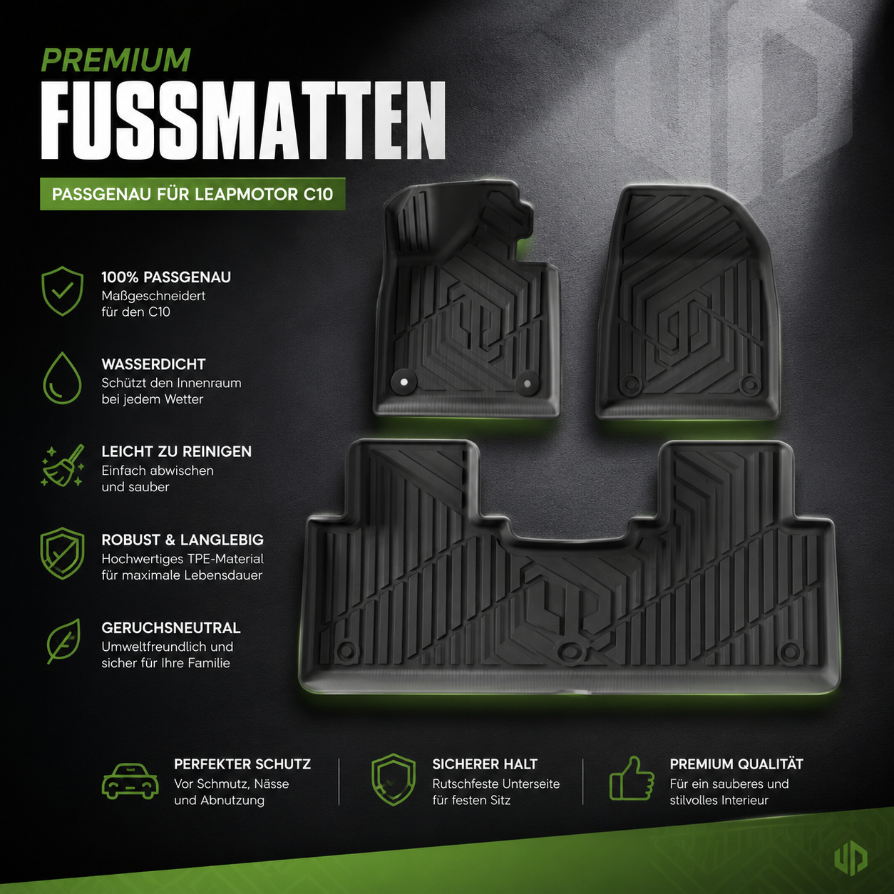 TPE-Fußmatten & Kofferraummatte für Leapmotor C10