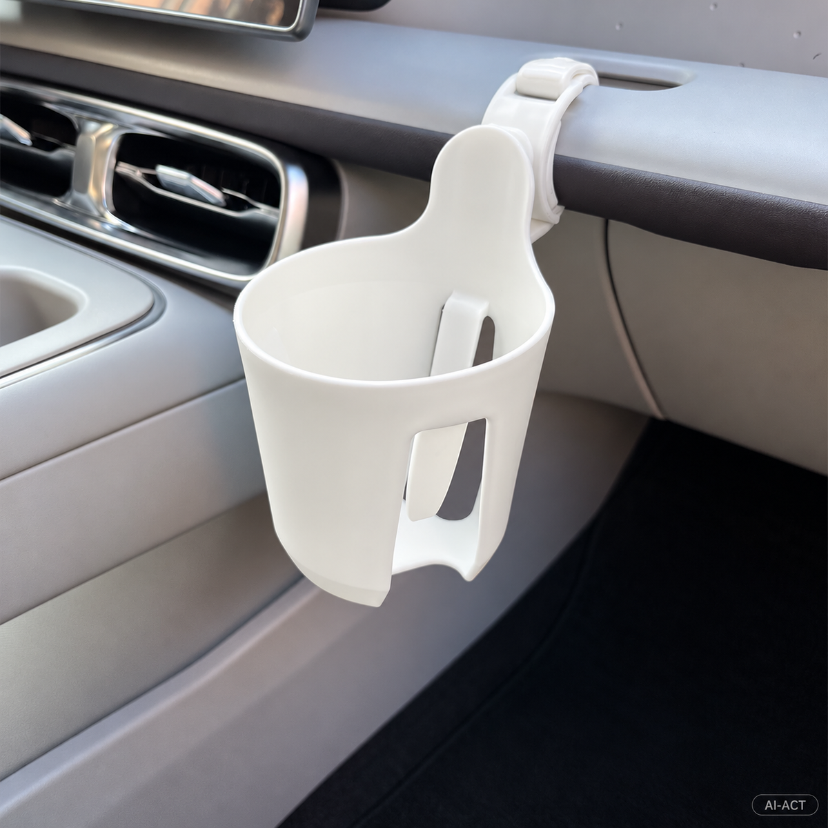 Weißer hängender Auto-Becherhalter für die Beifahrerseite des Leapmotor B10