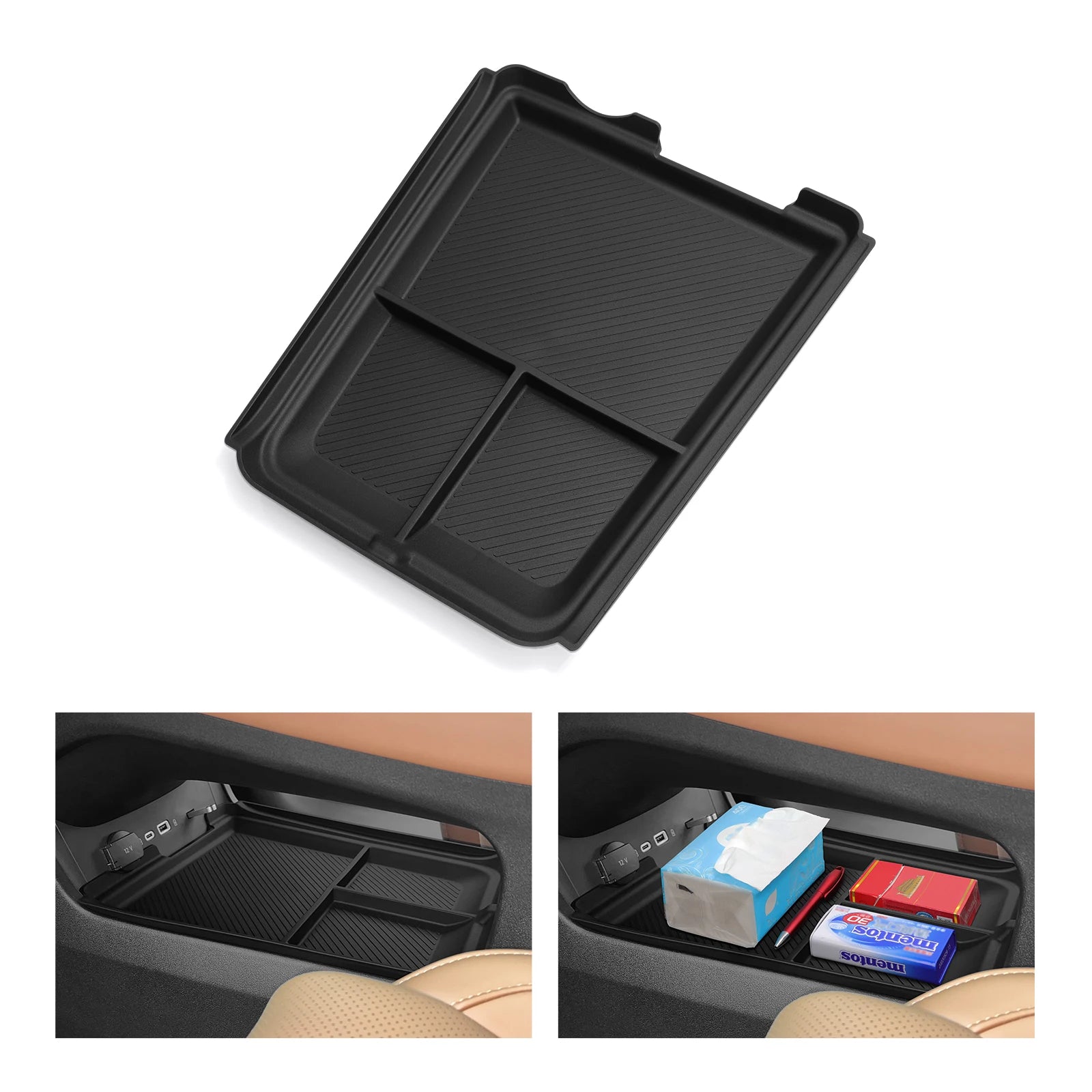 For Leapmotor C10 2024 2025 Center Console Lower Storage Box Car Interior Accessories Storage Tray Organizer Case