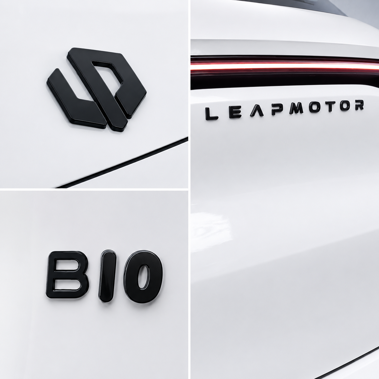 Logo-, Heckklappen- und Modellschriftzug für Leapmotor B10