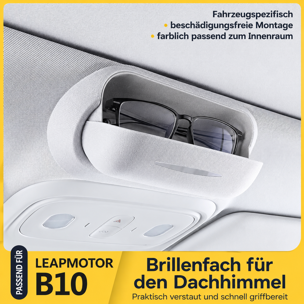 Brillenfach für Leapmotor – Detailansicht 4