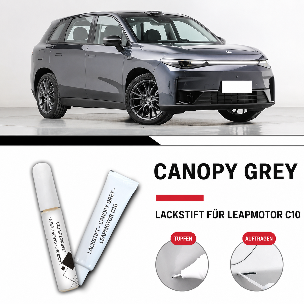 Lackstift für Leapmotor C10 – Canopy Grey
