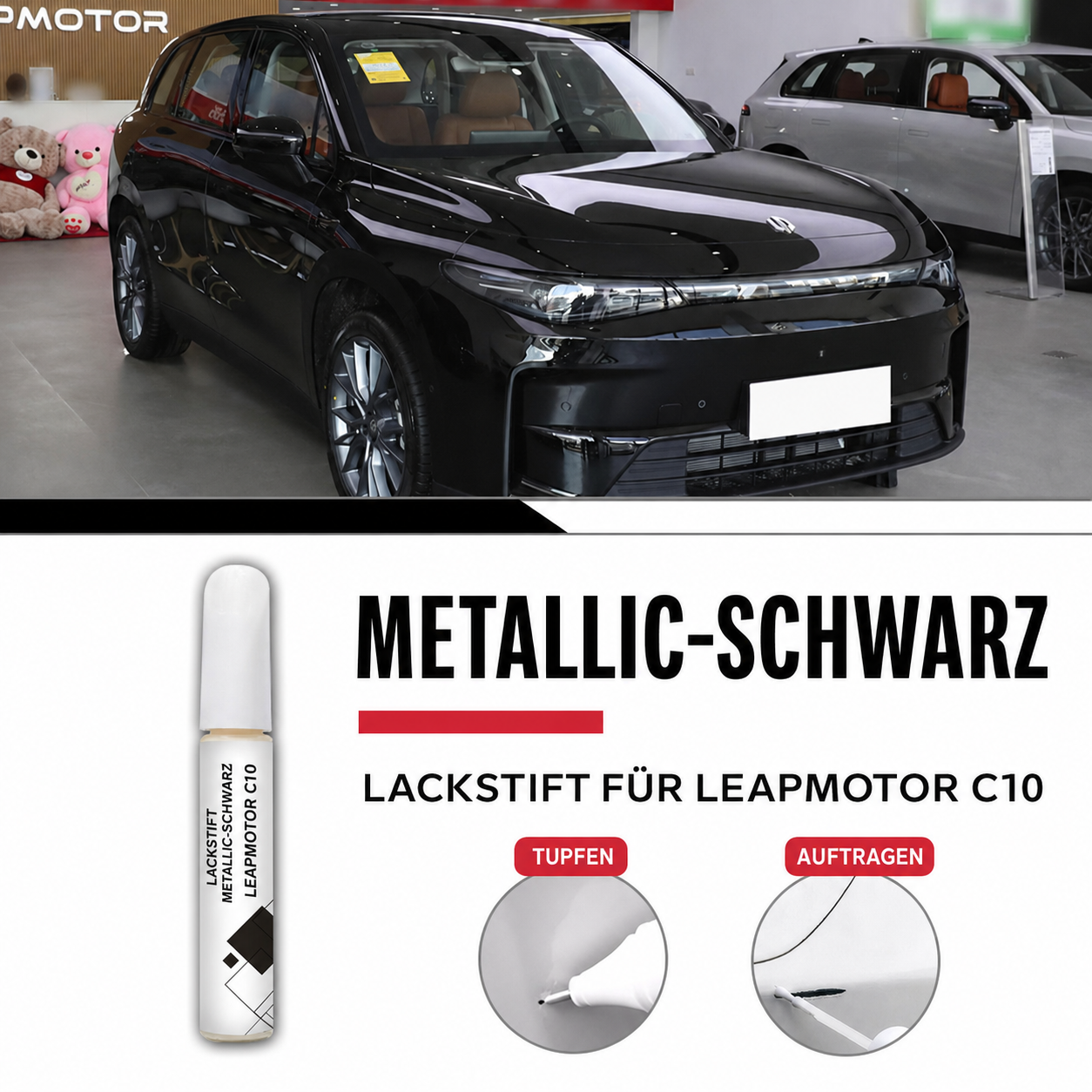 Lackstift für Leapmotor C10 – Schwarz