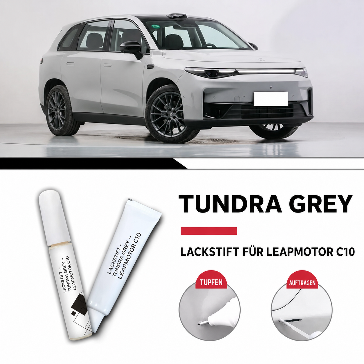 Lackstift für Leapmotor C10 – Tundra Grey