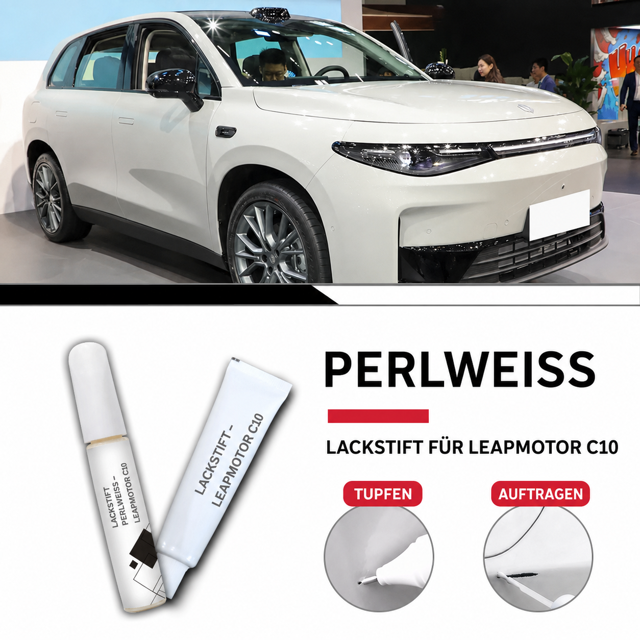 Lackstift für Leapmotor C10 – Weiß