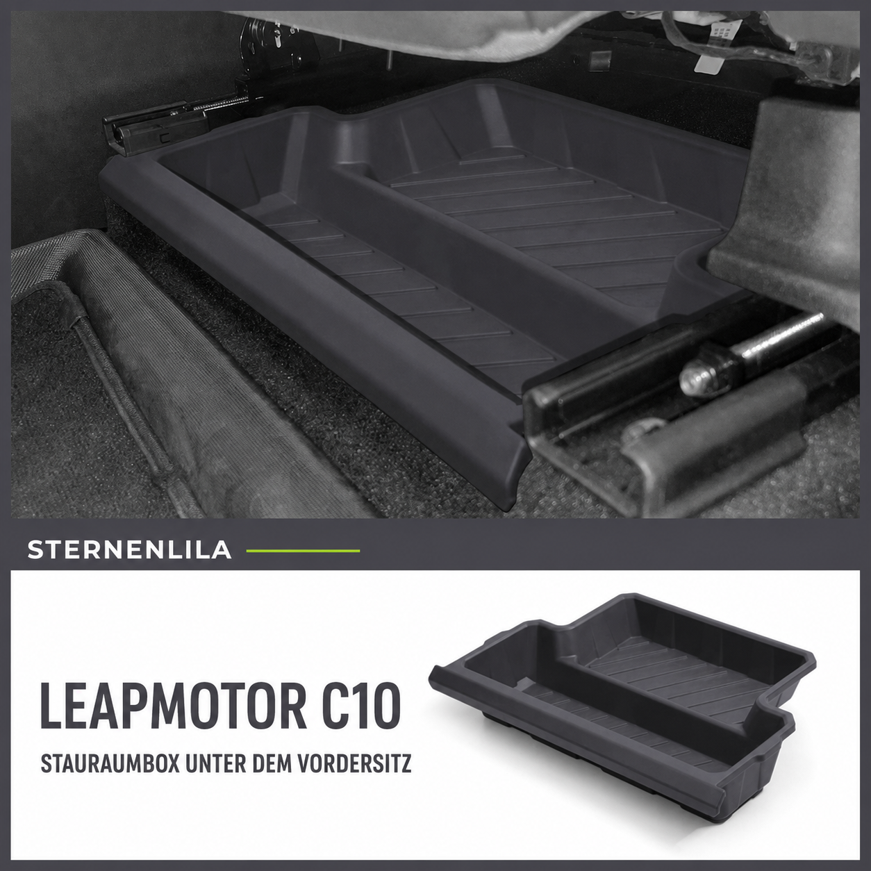 Stauraumbox unter dem Fahrersitz für Leapmotor C10 – Lila