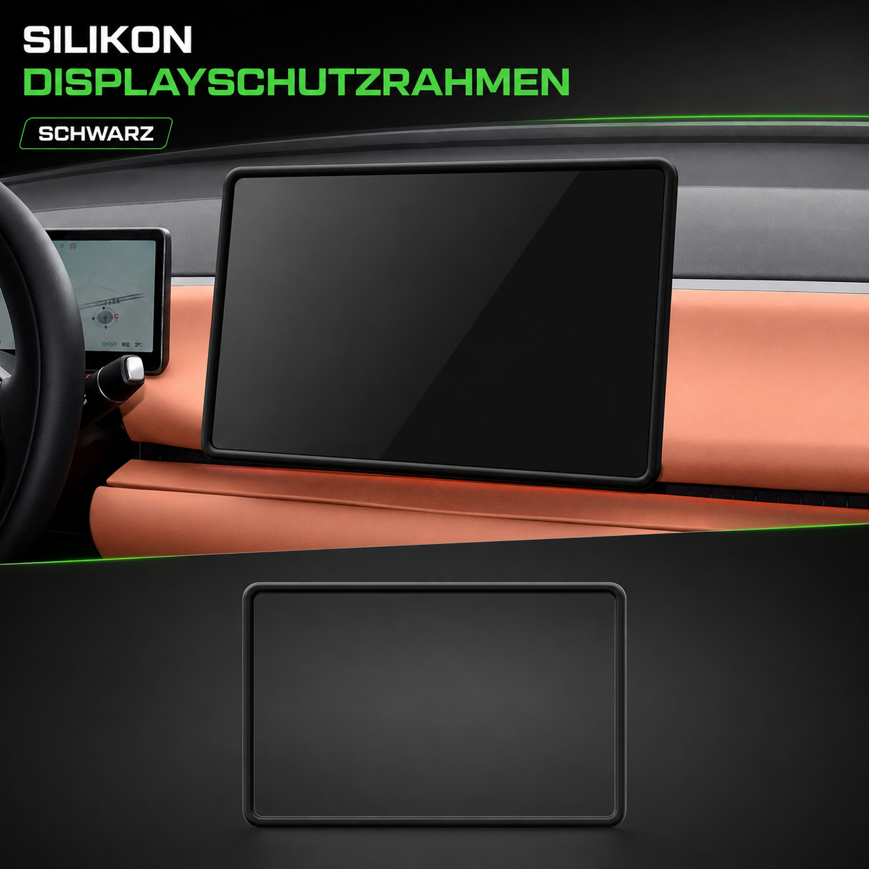 Silikon-Displayrahmenschutz für Leapmotor – Schwarz