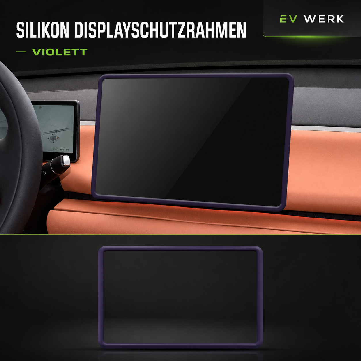 Silikon-Displayrahmenschutz für Leapmotor – Violett