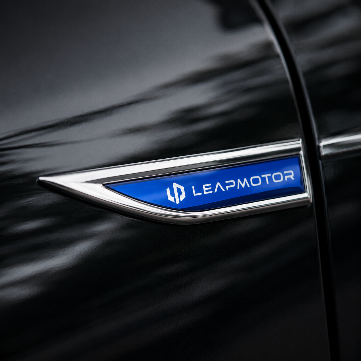 Seitenemblem für Leapmotor – Blau