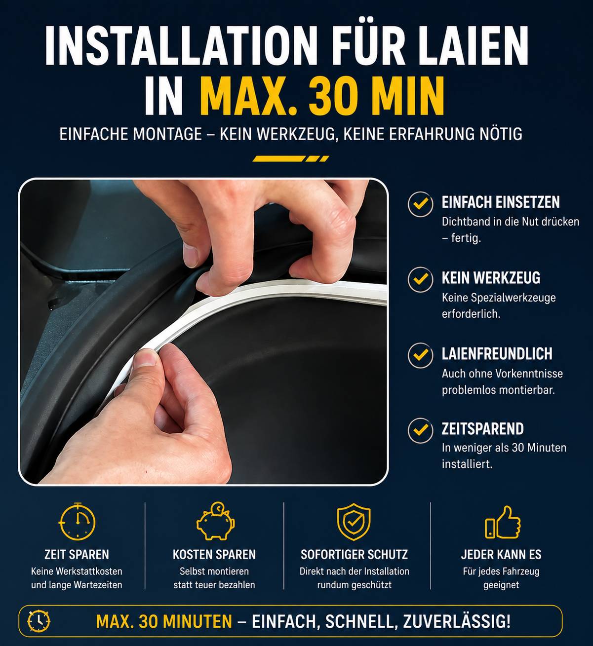 EV-WERK Premium LED-Kofferraumlichtband – Detailansicht 4