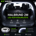 EV-WERK LED-Kofferraumlichtband Halbrund in Weiß 6000 K