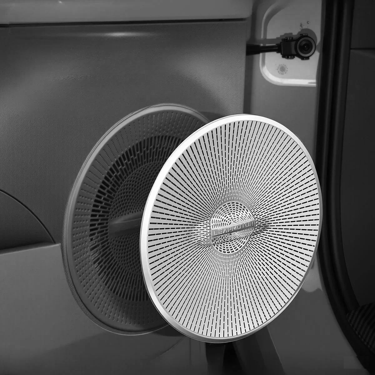 Silberne Lautsprecher-Schutzabdeckung für Leapmotor B10 – Produktfoto