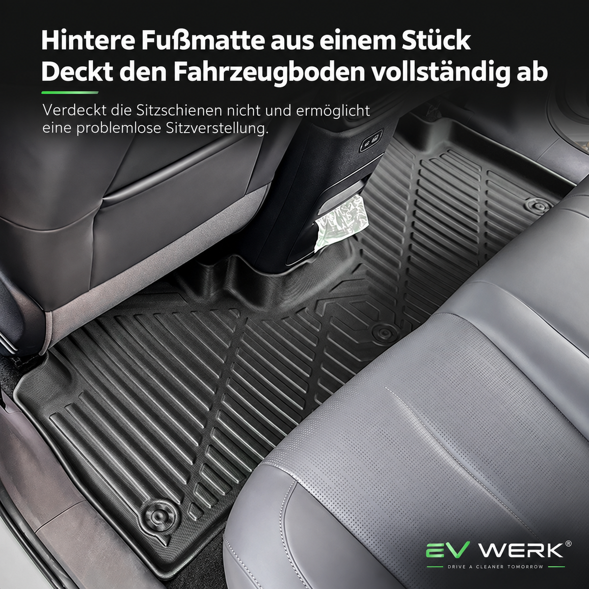 Detailaufnahme der TPE-Fußmatten für Leapmotor B10