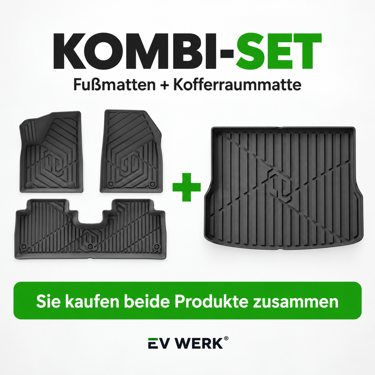 Kombi-Set für Leapmotor B10: Fußmatten und Kofferraummatte gemeinsam