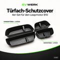 Vier schwarze Türfach-Schutzcover für Vorder- und Hintertüren des Leapmotor B10