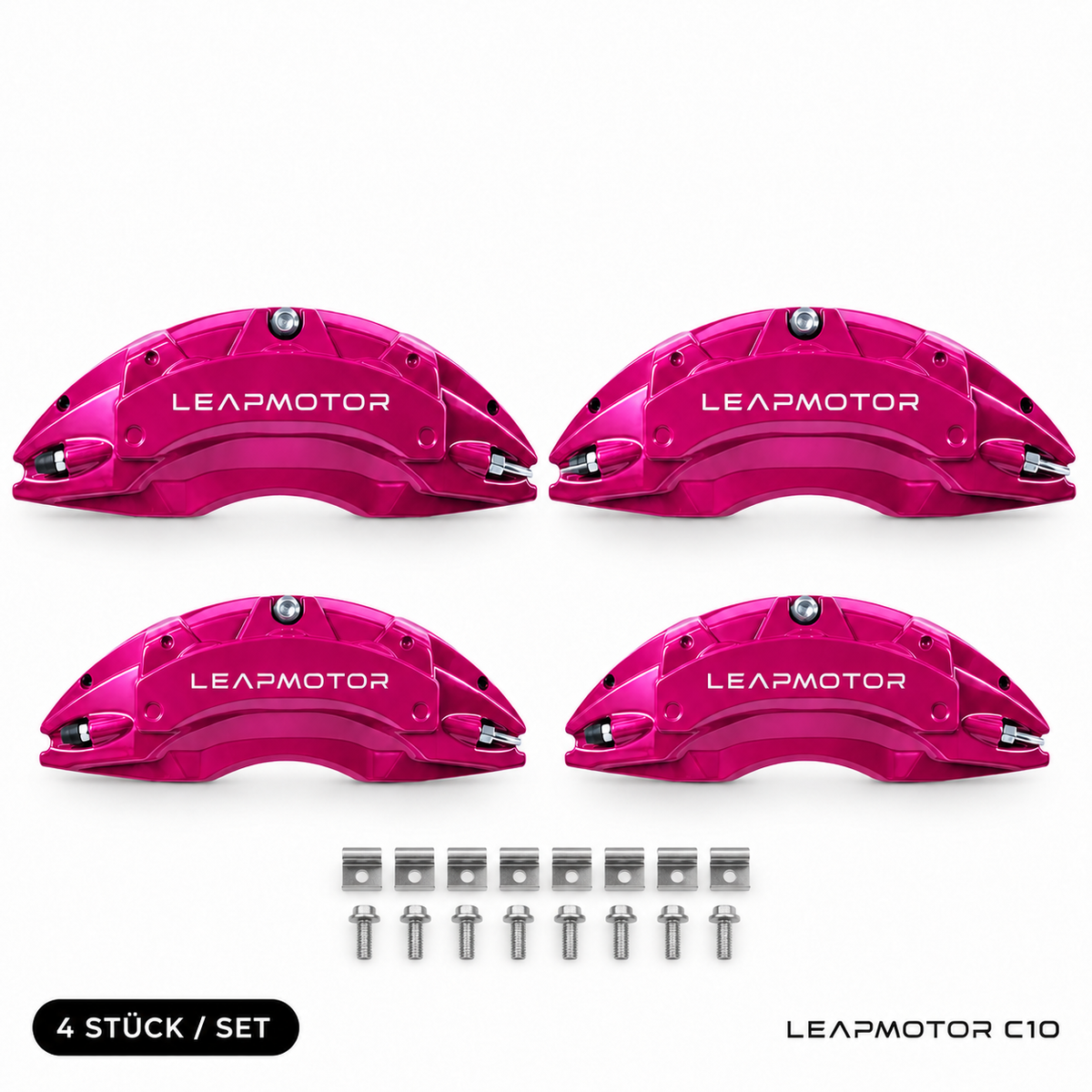 Leapmotor C10 Bremssattel-Abdeckungen Magenta – 4er-Set