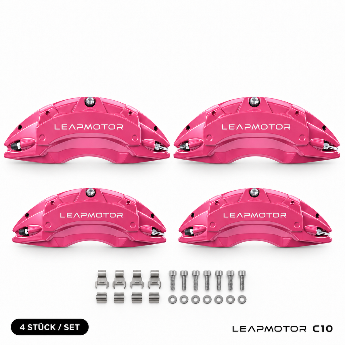 Leapmotor C10 Bremssattel-Abdeckungen Rosa – 4er-Set