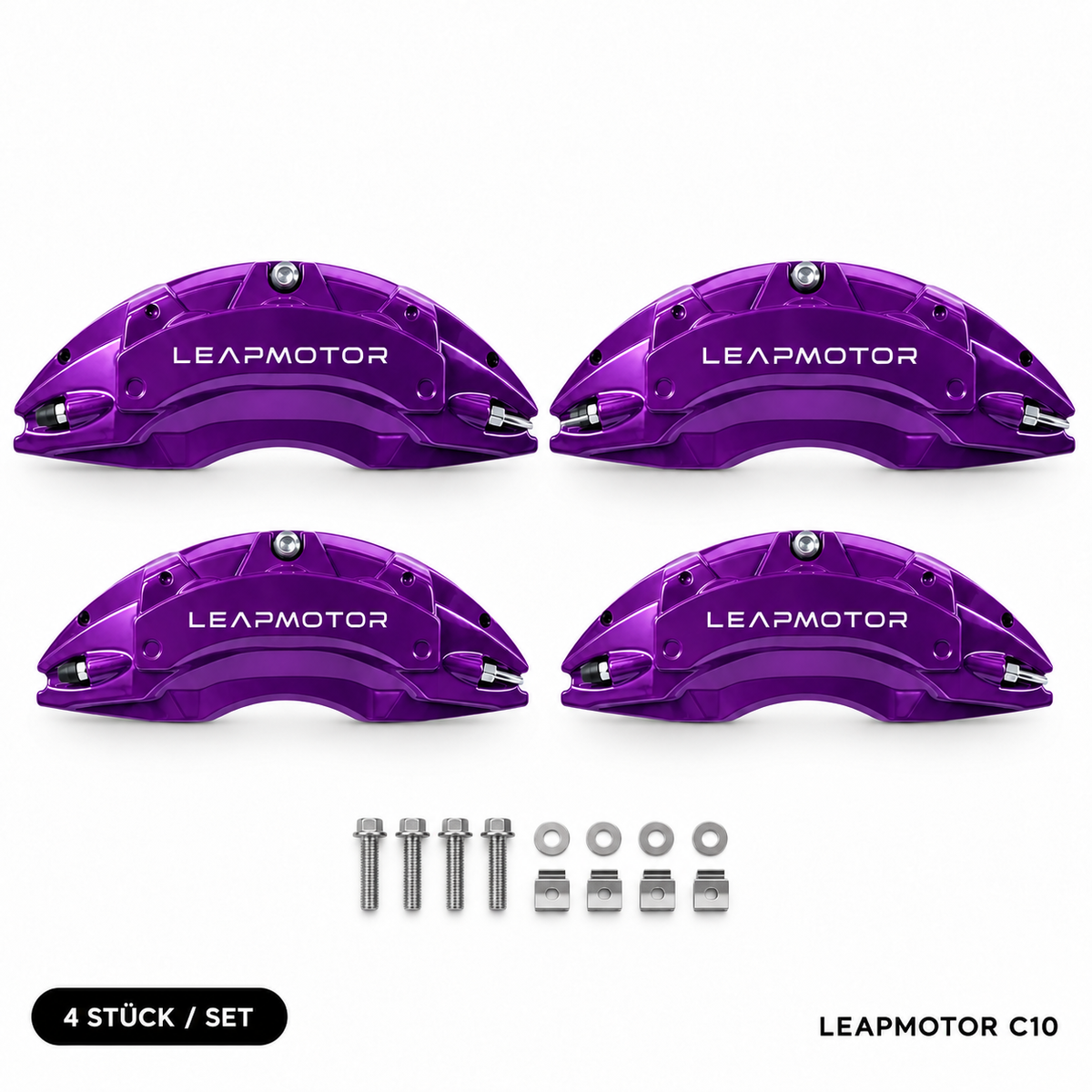 Leapmotor C10 Bremssattel-Abdeckungen Violett – 4er-Set