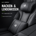 Schwarzes Nacken- und Rückenpolster-Set für Leapmotor C10